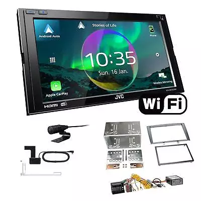 JVC Autoradio WiFi Apple CarPlay für Peugeot 308 2007-2009 schwarz mit Canbus - Bild 1 von 4