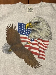 Vintage Eagle Cotton Sweat Shirt 80er Made In The USA - Bild 1 von 11