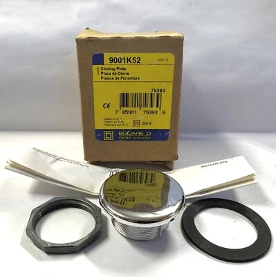 Placa de cierre Square D 9001K52 Serie H Foto 1 de 4