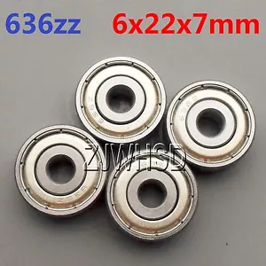4pcs 636zz Sealed Bearing 6 x 22 x 7 mm for TAMIYA TRAXXAS ALIGN RC Hobby DIY - Picture 1 of 1
