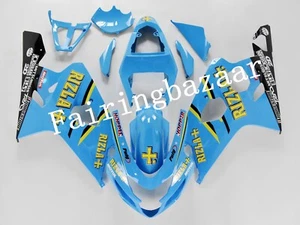 Fit for 2004 2005 GSXR600 GSXR750 RIZ Blue Black ABS Injection Fairing Kit - Picture 1 of 7