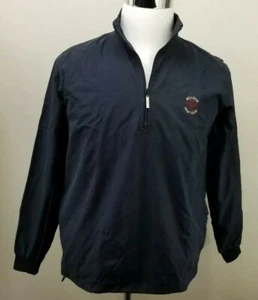 PAGE & TUTTLE Free Swing Pullover Golf Jacket, Mens Sz S, Black, Windproof, NEW - Picture 1 of 12