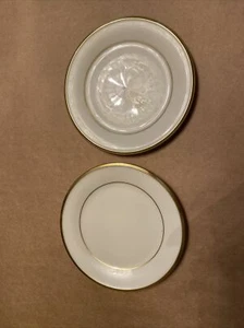 2er Set Lenox China ETERNAL Elfenbein und Gold Brot und Butter Teller 6-1/2" - Bild 1 von 3
