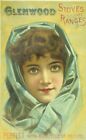 O. S. Kendall & Co. Glenwood Stoves & Ranges Lovely Lady Blue Head Scarf P92