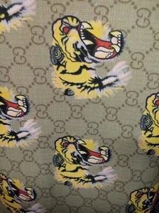 1 yarda usado usado tela estampado spandex 4 vías elástico - Imagen 1 de 1