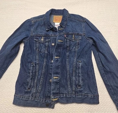 Chaqueta vaquera azul estilo camionero Levi Strauss & Co para mujer talla 14 (pequeña) Foto 1 de 4