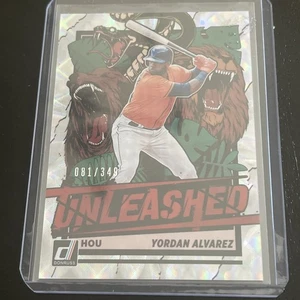 2021 Panini Donruss - Unleashed Yordan Alvarez #UNL1 Silver /349 - Picture 1 of 2