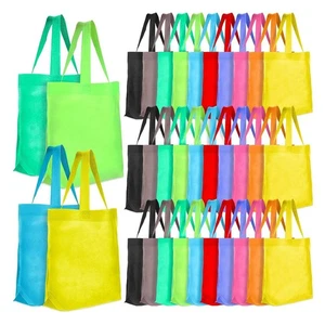50 Pezzi Sacchetti Riutilizzabili Non Tessuto Multicolore Sacchetti Regalo Colorati Vuoti8936 - Foto 1 di 7