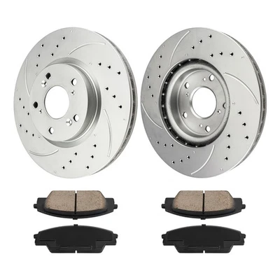 Kit de rotor y pastillas de freno delantero apto para 02-06 Acura RSX 06-07 Honda Civic 31381 829 Foto 1 de 4