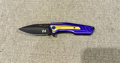 Wartech NASCAR драйвер 24 фиолетовый складной нож - Изображение 1 из 2
