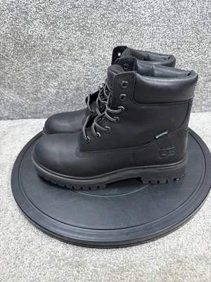 Timberland Pro Boot Mujer Talla 8 M Conexión Directa Punta Suave Trabajo Negro Impermeable Foto 1 de 4