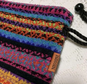 Missoni Women Pouch Gorgeous Drawstring Type 22x17cm Good condition Luxury Used - Picture 1 of 9
