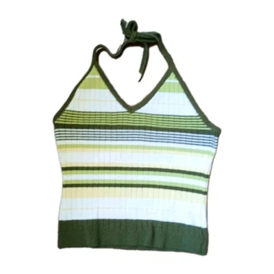 Top halter vintage de asfalto azul de la era Y2K Foto 1 de 3