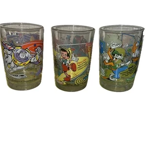 McDonald’s Walt Disney World 100 Years of Magic Glass Cups Set Of 3 Characters - Picture 1 of 9
