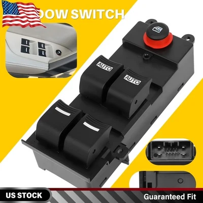 Interruptor de ventana eléctrica principal del lado del conductor delantero izquierdo 14 pines para Acura MDX 2007-2013 Foto 1 de 4