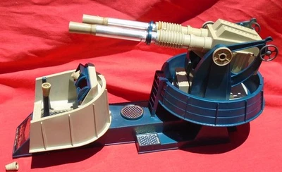 Pistola Pom-Pom Remco Años 60 Marina de los Estados Unidos Motorizada Doble AA Parcialmente Funcional #406 Foto 1 de 4