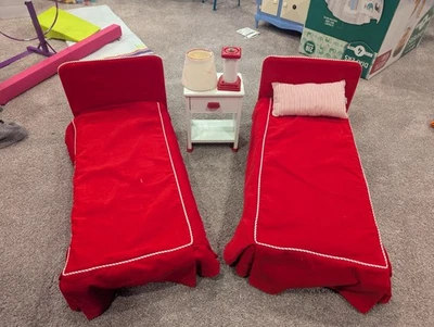 Pleasant Company Tagged American Girl Molly's Bedroom Set Red TLC - Image 1 of 4