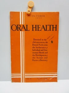 Folleto de desarrollo profesional dental vintage - salud oral Toronto 1938 - Imagen 1 de 10