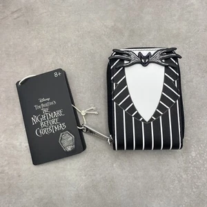 Cartera acordeón traje Loungefly Disney Jack Skellington 4 pulgadas tarjetas NBC regalos - Imagen 1 de 7