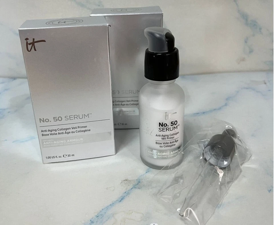 It Cosmetics No. 50 Serum Anti-Aging Collagen Veil Primer 30 ml  FULL SIZE! - Image 1 of 4