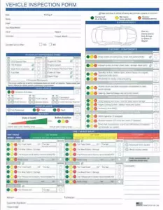 250 Multi-Point Automotive Vehicle Inspection Generic 2 Part Forms #7289 - Picture 1 of 1