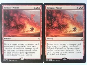 2x Volcanic Vision - Magic the Gathering Red - Picture 1 of 1