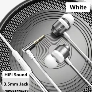 L Jack Magnetic Gamer Wired Earphones HiFi Bass Stereo 3.5mm Type C Earbuds +Mic - Picture 1 of 29