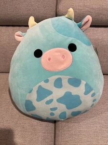 16" Tuluck the Blue Cow Squishmallow Ostern 2023 Ultra Rare Neu mit Etikett - Bild 1 von 4