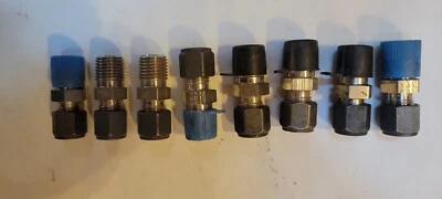 PARKER CPI 1/4"x1/4" Male Connector 4-4-FBZ package of 8 - Image 1 of 2