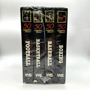 200 Legendary Sports Stars Football, Baseball, Basketball, Boxing VHS New Sealed - Picture 1 of 6