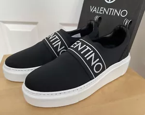 Nuevo Genuino Mario VALENTINO Articolo Blanco Nero Tenis/Entrenadores - Reino Unido 6 - Imagen 1 de 9