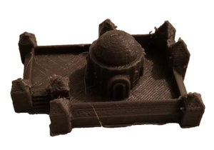 Wargame Scenery Terrain Epic  6mm - Circular Dwelling On Platform - Picture 1 of 2