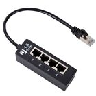 3X(4 In 1 Rj45 Lan Connector Ethernet  Splitter Cable 1 Male To 4 Lan Port2707