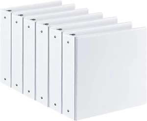 2-Inch 3 Ring Binder with 2 Interior Pockets, Heavy Duty 2" round Ring Binder Ho - Picture 1 of 12