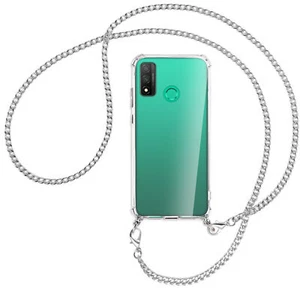 Cover con Corda per Huawei P Smart 2020 catena metallo col. argento Catena Cover - Foto 1 di 2
