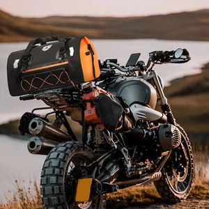 Motorcycle Waterproof Reflective Tail Dry Duffel Bag Saddle Shoulder Luggage 50L - Picture 1 of 15