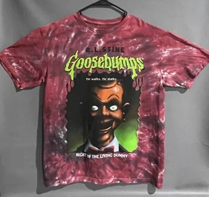 Goosebumps Night Of The Living Dummy Shirt Tie Dye R. L. Stine Horror Sz-L - Picture 1 of 8