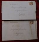 Great Britain 1875 Postal History, two account sheets addressed to overseers. Co
