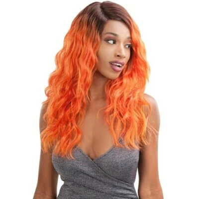NEW BORN FREE MAGIC LACE FRONT DEEP PART SYNTHETIC WATER WAVE WIG - MLD05 - Image 1 of 2