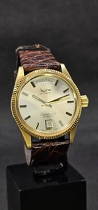 Orologio Vintage Kurz Stratoliner 20 Automatico 25 Gioielli Swiss Made Placcato Oro - Foto 1 di 15