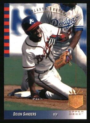 Deion Sanders 1993 Upper Deck SP #62 Baseball Card - Image 1 of 2