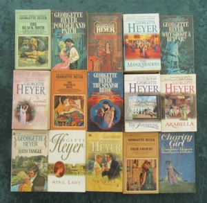 LOT 15 PB STANDALONE NOVELS BY GEORGETTE HEYER: BLACK MOTH; POWDER & PATCH ++ - Picture 1 of 4