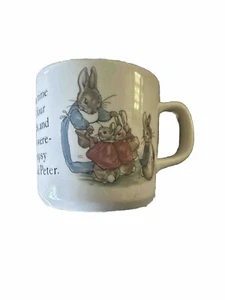 VTG WEDGWOOD Beatrix Potter Childrens Cup Peter Rabbit Mug Made In England 1993 - Picture 1 of 3