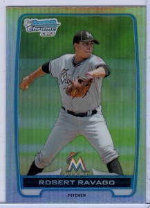 2012 BOWMAN CHROME DRAFT REFRACTOR #BDPP141 ROBERT RAVAGO