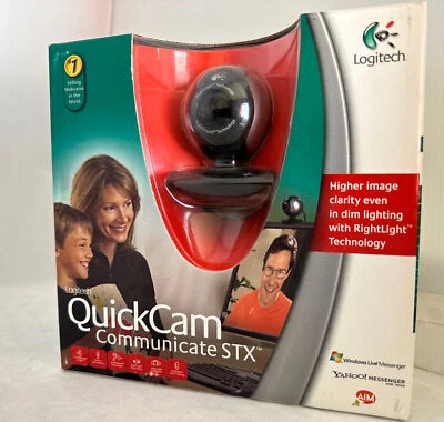 New Factory Sealed Logitech QuickCam Communicate STX Web Cam - Image 1 of 4
