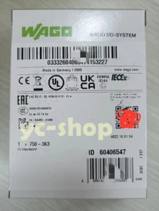 1PZ WAGO 750-363 1PCS nuovo adattatore bus di campo EtherNet/IP; generazione 4; ECO* - Foto 1 di 5