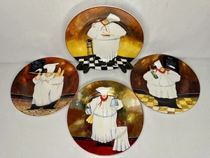Juego de 4 platos de postre ensalada chef italiano Sakura Al Dente Jennifer Garant Art - Imagen 1 de 6