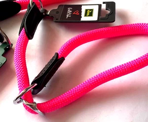Hunter Dressurhalsung Freestyle Halsband rund neonpink 10mm x max. 55 cm Gr.L - Bild 1 von 9