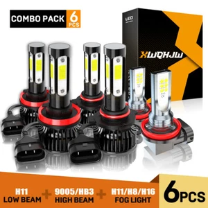 For Jeep Grand Cherokee 2014-2018 Combo LED Headlights + Fog Light Bulbs 6000K - Bild 1 von 12