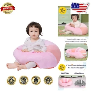 Ergonomic Baby Sitting Support Chair - Soft Plush Sofa for Infants 3-12 - Picture 1 of 8